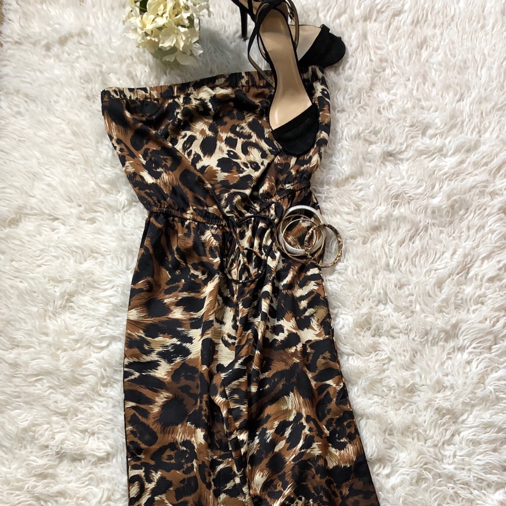 Cheetah Print Romper